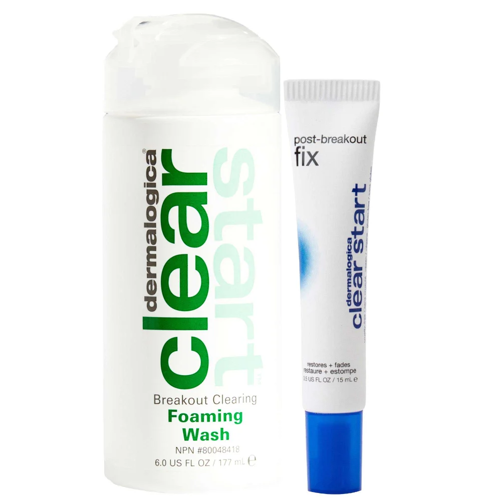 Dermalogica Duo: Dermalogica Clear Start Post-Breakout Fix 15ml & Breakout Clearing Foaming Wash 177ml Image 1