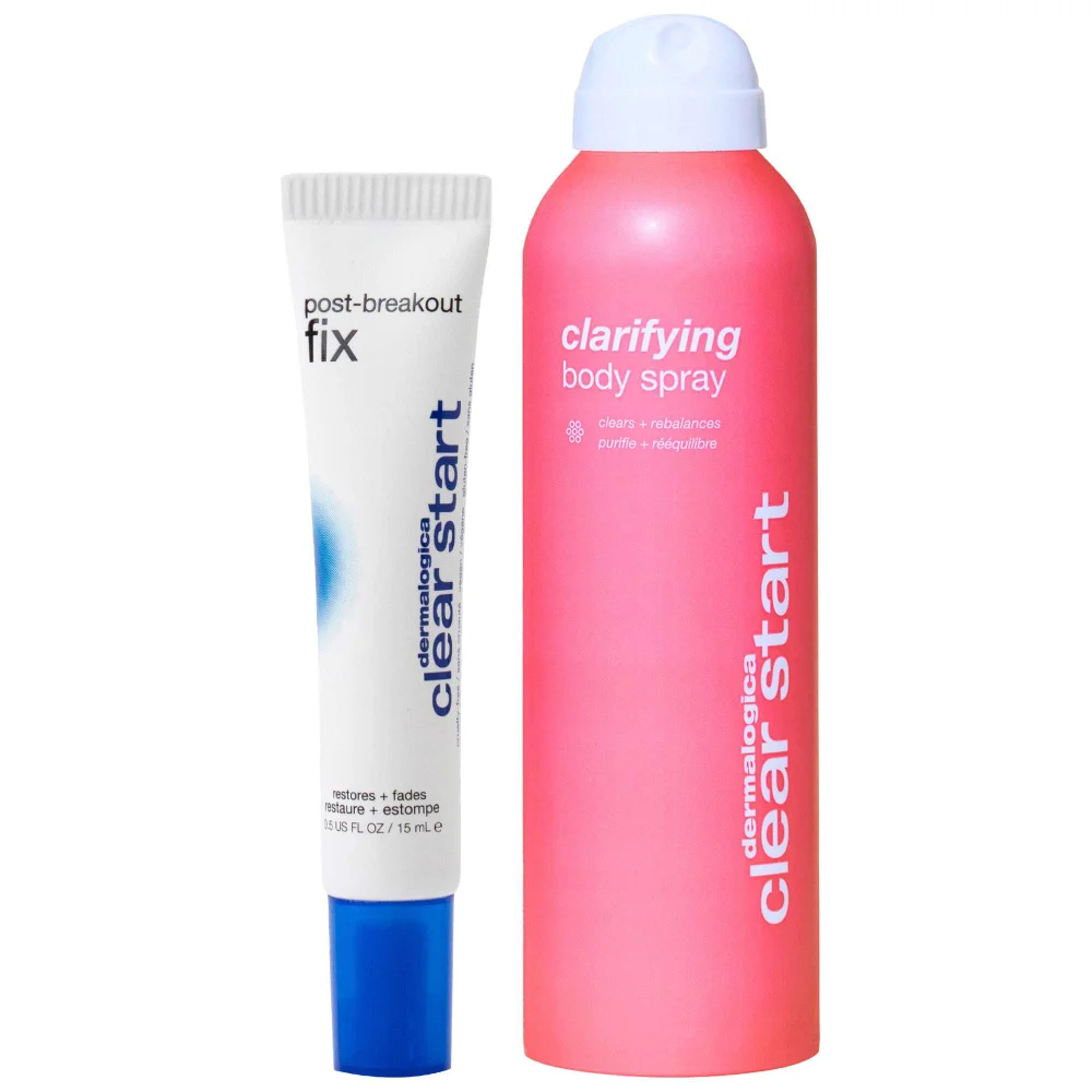 Dermalogica Duo: Dermalogica Clear Start™ Post-Breakout Fix 15ml & Clarifying Body Spray 120ml Image 1