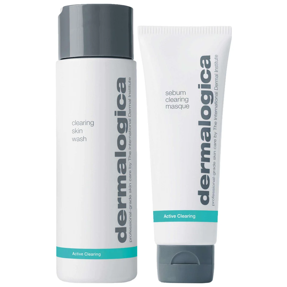 Dermalogica Duo: Dermalogica Clearing Skin Wash 250ml & Sebum Clearing Masque 75ml Image 1
