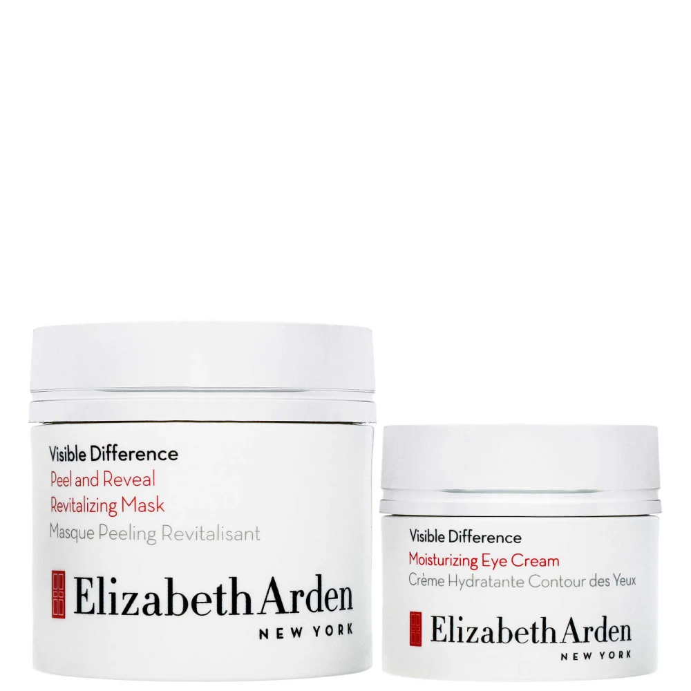 Elizabeth Arden Duo: Visible Difference Peel & Reveal Revitalizing Mask 50ml & Moisturizing Eye Cream 15ml Image 1