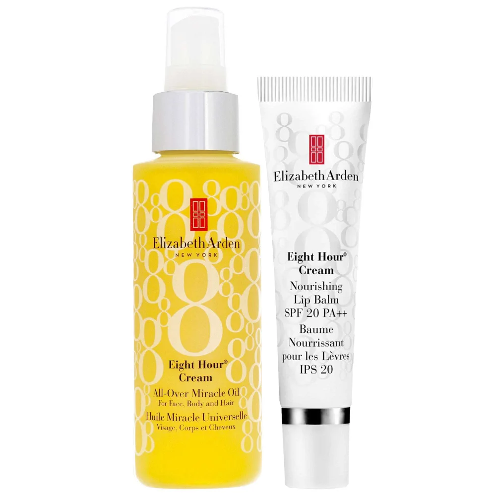 Elizabeth Arden Duo: Eight Hour All-Over Miracle Oil 100ml & Nourishing Lip Balm SPF20 14.8ml Image 1