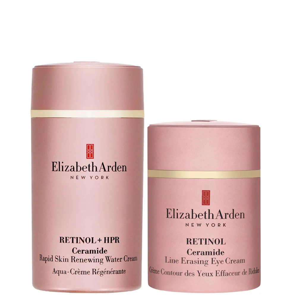 Elizabeth Arden Duo: Ceramide Retinol + HPR Water Cream 50ml & Line Erasing Eye Cream 15ml Image 1