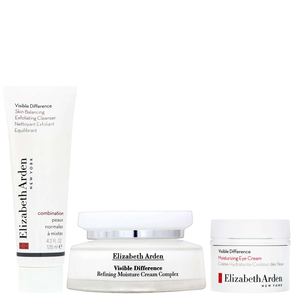 Elizabeth Arden Bundles Trio: Visible Difference Exfoliating Cleanser 125ml, Cream Complex 75ml & Eye Cream 15ml Image 1