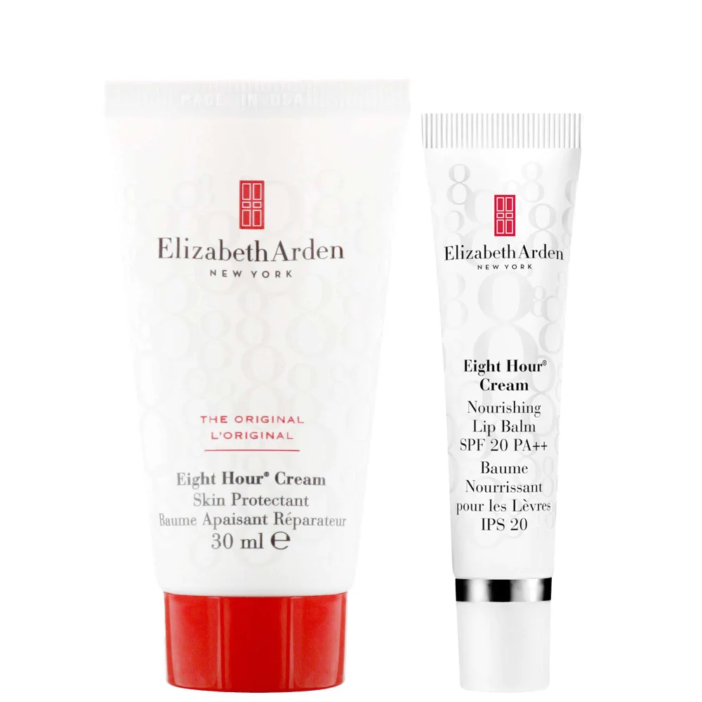 Elizabeth Arden Bundles Duo: Eight Hour Nourishing Lip Balm SPF20 14.8ml & Skin Protectant Cream 30ml Image 1