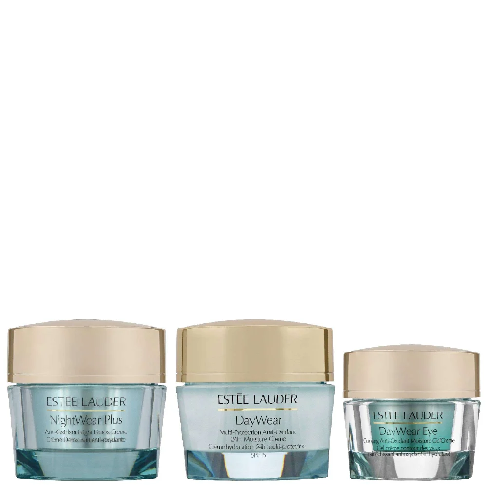 Estée Lauder Trio: Nightwear Plus Detox Creme 50ml, DayWear Creme 50ml & Daywear Eye Cream 15ml Image 1