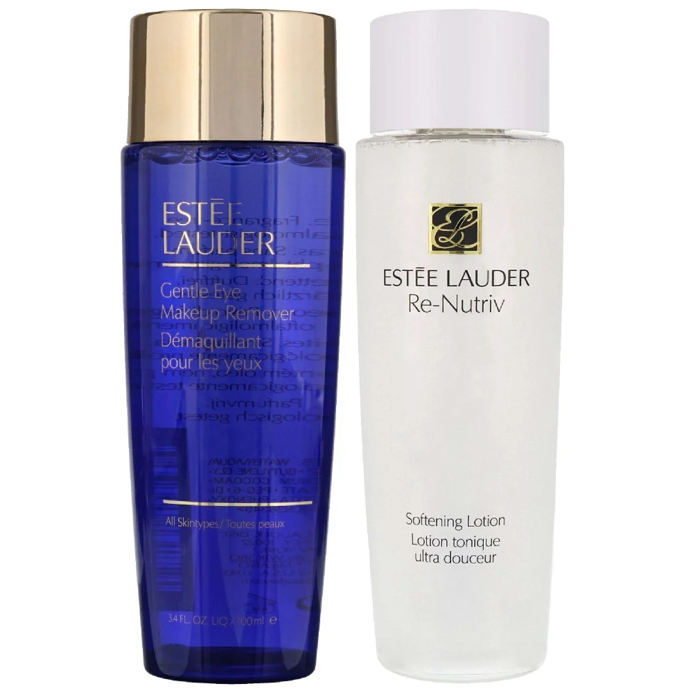 Estée Lauder Duo: Gentle Eye Makeup Remover 100ml & Re-Nutriv Softening Lotion 250ml Image 1