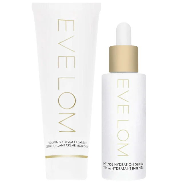 EVE LOM Duo: Foaming Cream Cleanser 120ml & Intense Hydration Serum 30ml