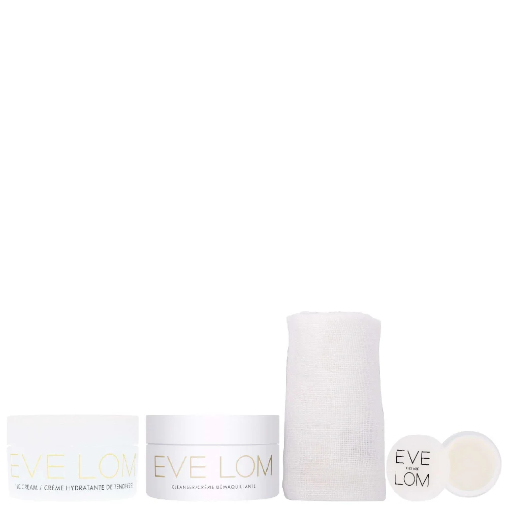 EVE LOM Trio: TLC Cream 50ml, Cleanser All Skin Types 50ml & Kiss Mix Original 7ml Image 1