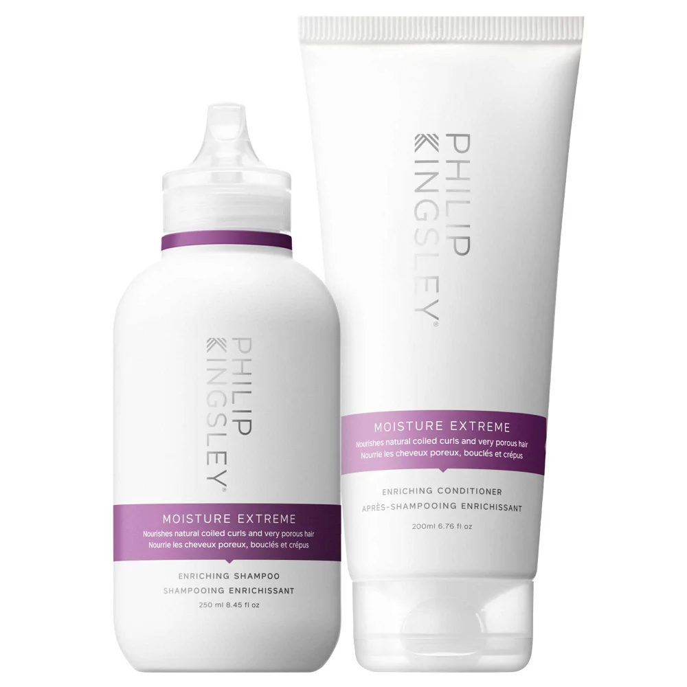 Philip Kingsley Moisture Extreme Shampoo 250ml & Conditioner 200ml Duo (Worth £56.00) Image 1