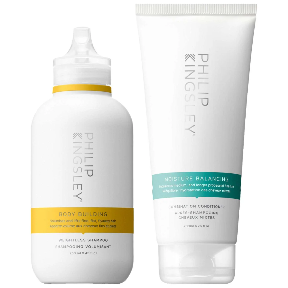Philip Kingsley Kits Body Building Shampoo 250ml & Moisture Balancing Conditioner 200ml Duo (Worth £56.00) Image 1