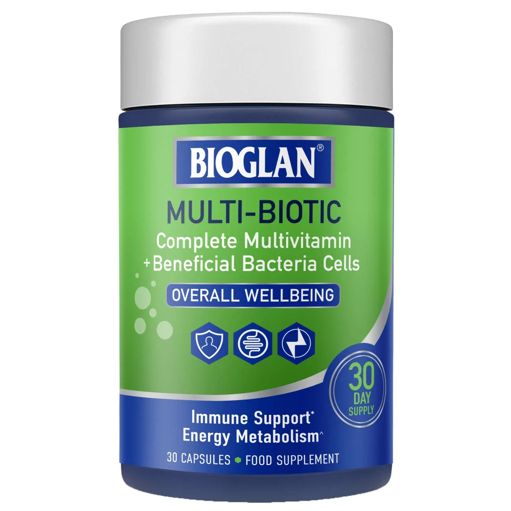 Bioglan Multi-Biotic Immune Support Energy Metabolism x 30 Capsules Image 1