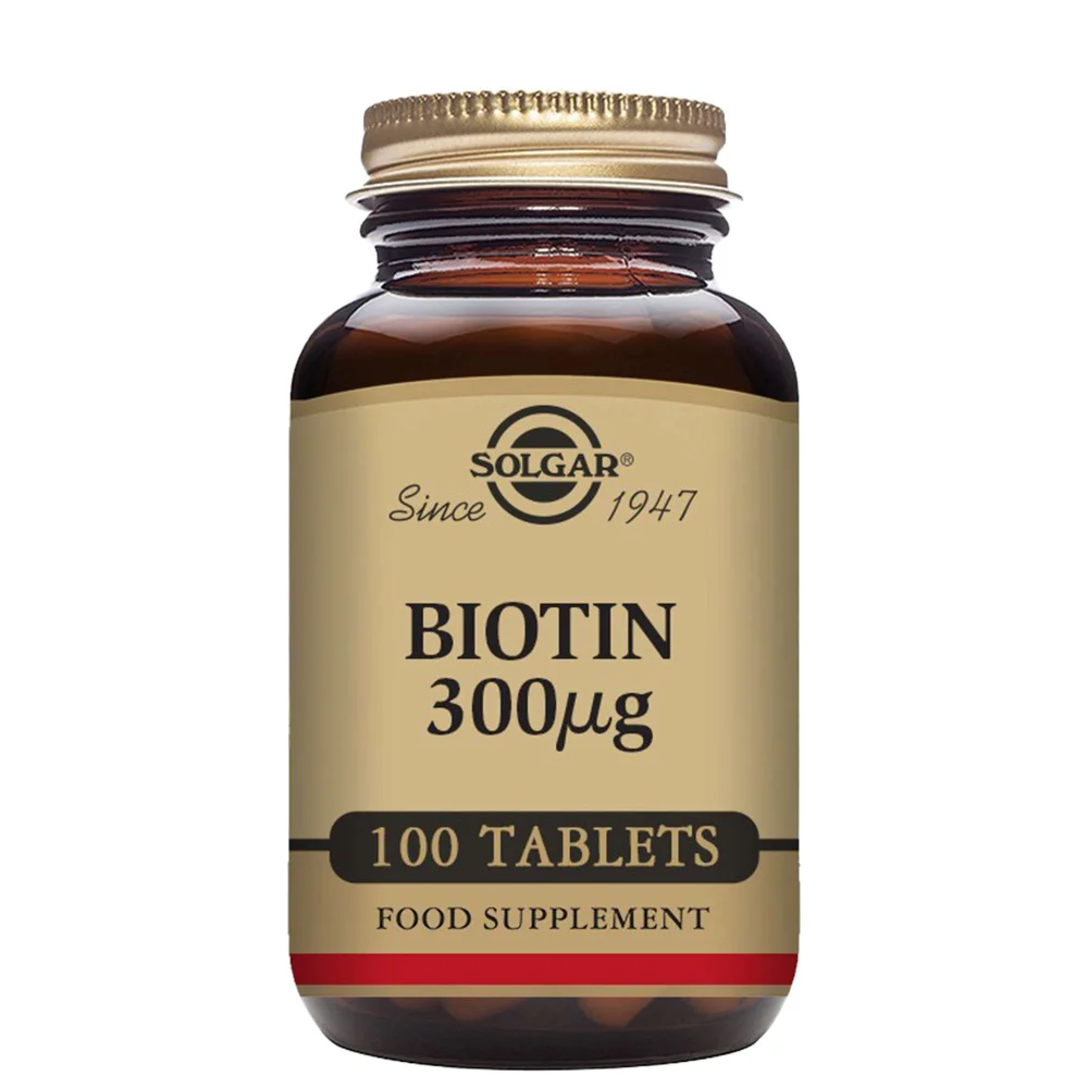 Solgar Vitamins Biotin 300µg Tablets x 100 Image 1