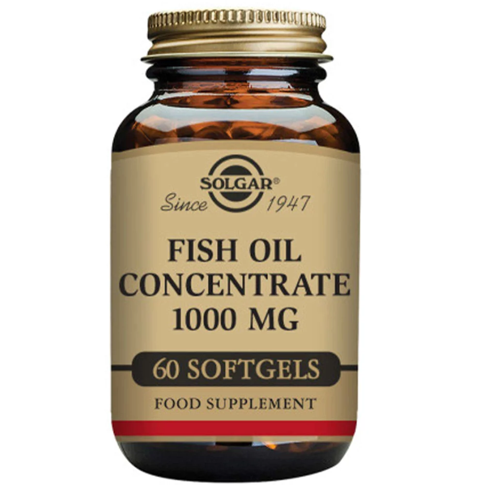 Solgar Omegas & Fatty Acids Fish Oil Concentrate 1000mg Softgels x 60 Image 1