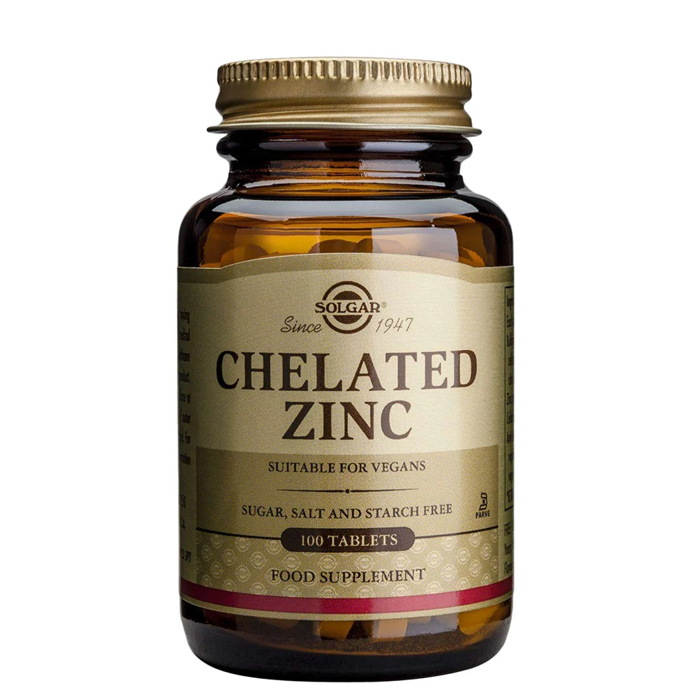 Solgar Minerals Chelated Zinc Tablets x 100 Image 1