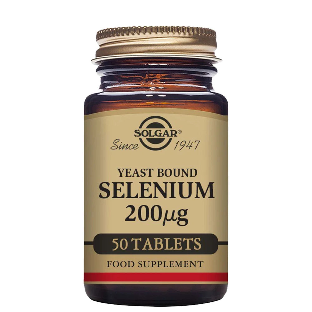 Solgar Minerals Yeast Bound Selenium 200µg Tablets x  50 Image 1