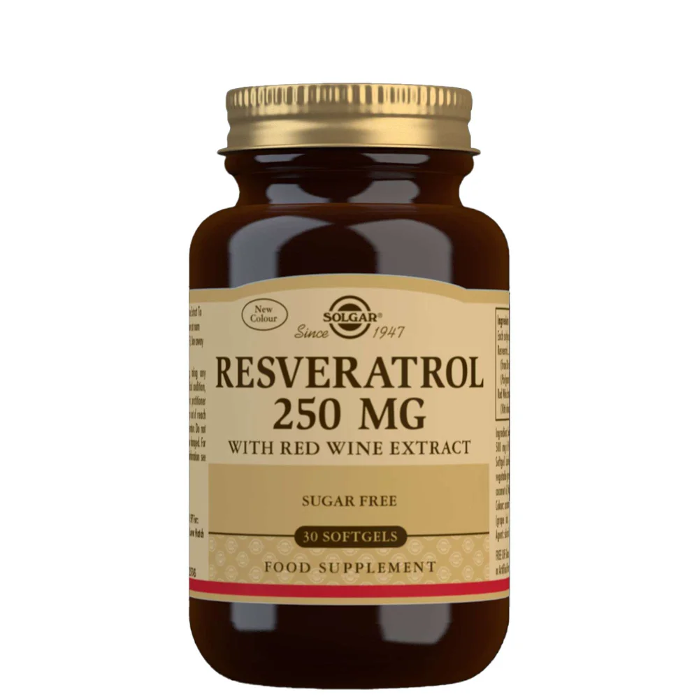 Solgar Antioxidants Resveratrol 250mg Softgels x 30 Image 1