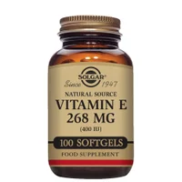 Solgar Natural Source Vitamin E 268mg (400 IU) Vegetable Softgels x 100 - undefined undefined