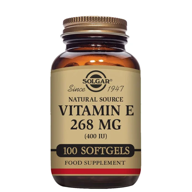 Solgar Natural Source Vitamin E 268mg (400 IU) Vegetable Softgels x 100