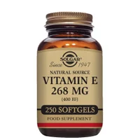 Solgar Vitamins Natural Source Vitamin E 268mg (400 IU) Softgels x 50 - undefined undefined