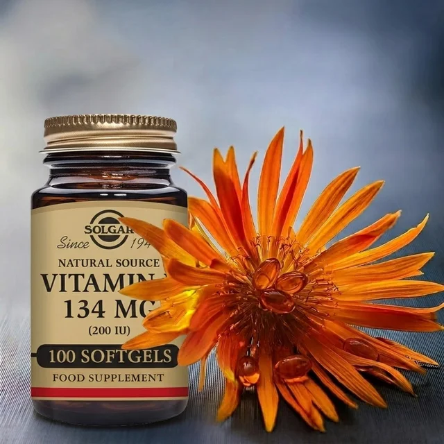 Solgar Natural Source Vitamin E 134mg (200 IU) Vegetable Softgels x 100