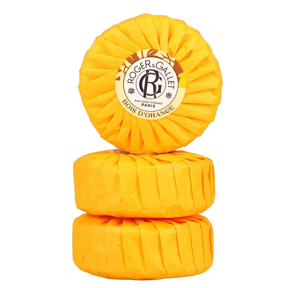 Roger & Gallet Bois d'Orange Wellbeing Soap Set 3 x 100g Image 1