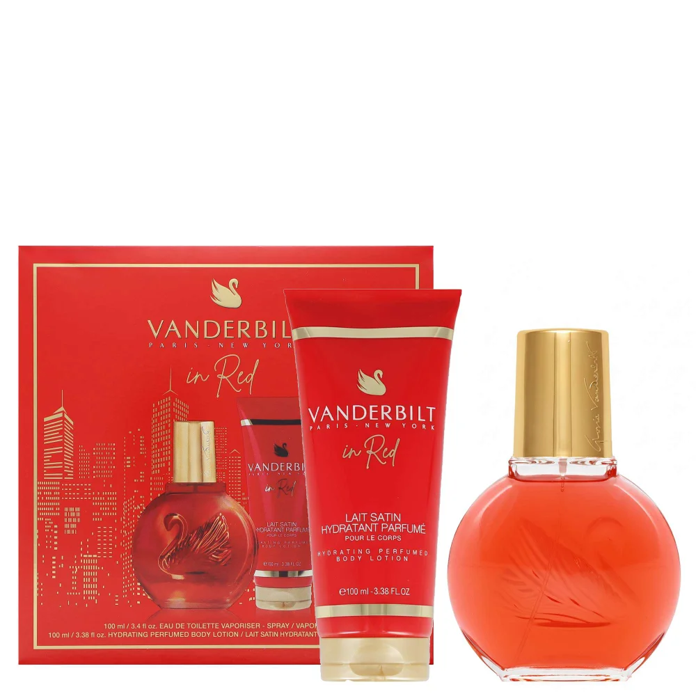 Gloria Vanderbilt In Red Eau de Parfum Spray 100ml Gift Set Image 1