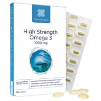Healthspan Vitamins & Supplements High Strength Omega 3 1000mg Capsules x 120 - undefined undefined