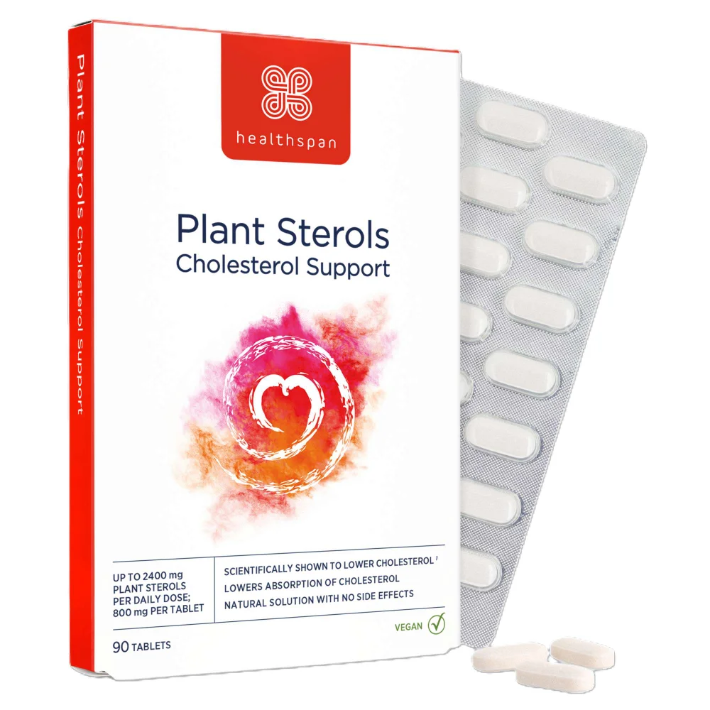 Healthspan Vitamins & Supplements Plant Sterols Cholesterol Support Tablets x 90 Image 1