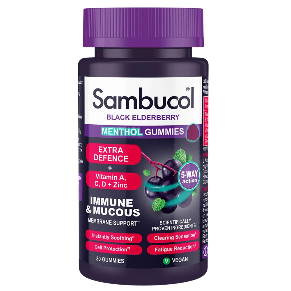 Sambucol Extra Defence Menthol Gummies x 30 Image 1