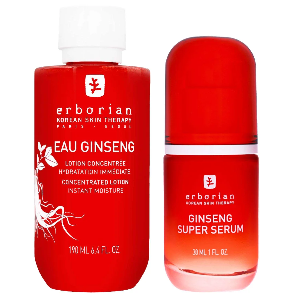Erborian Duo: Eau Ginseng Lotion 190ml & Ginseng Super Serum 30ml Image 1