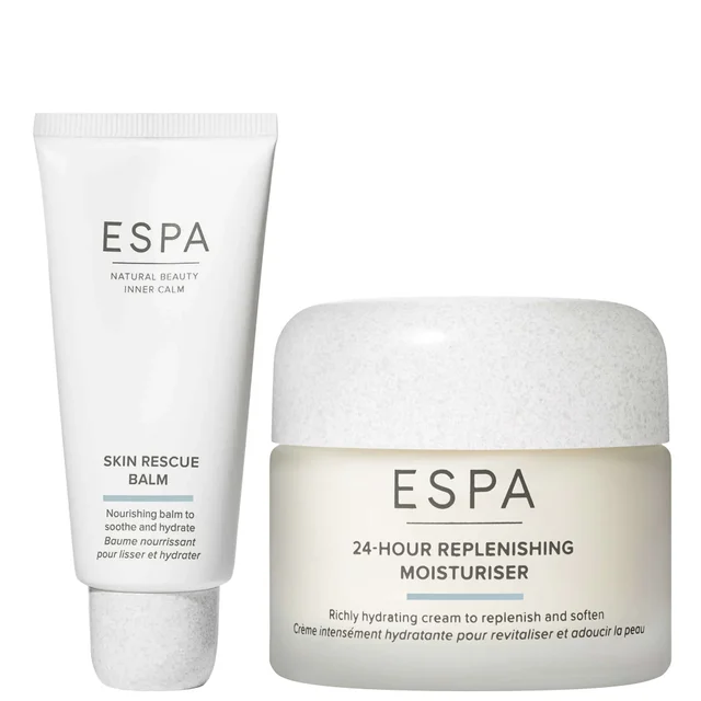 ESPA Duo: Skin Rescue Balm 30g & 24hr Replenishing Moisturiser 55ml