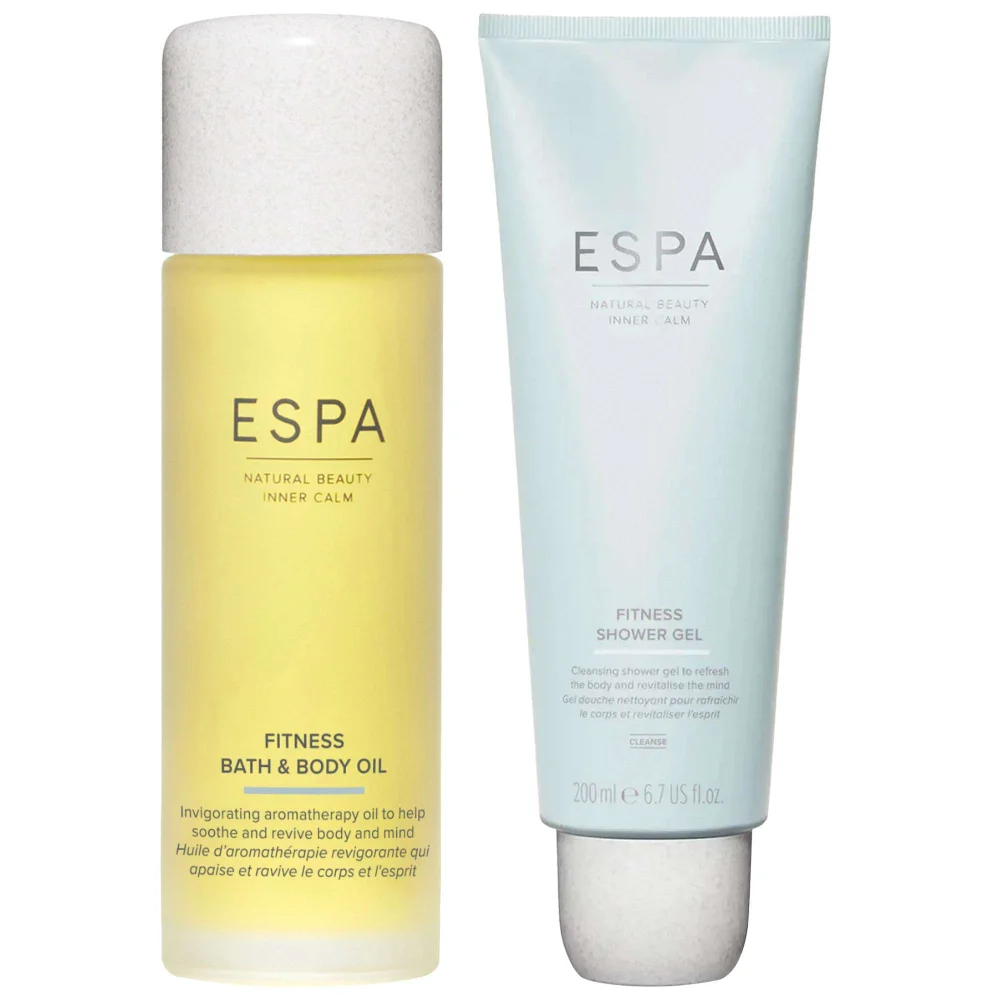 ESPA Duo: Fitness Shower Gel 200ml & Bath & Body Oil 100ml Image 1