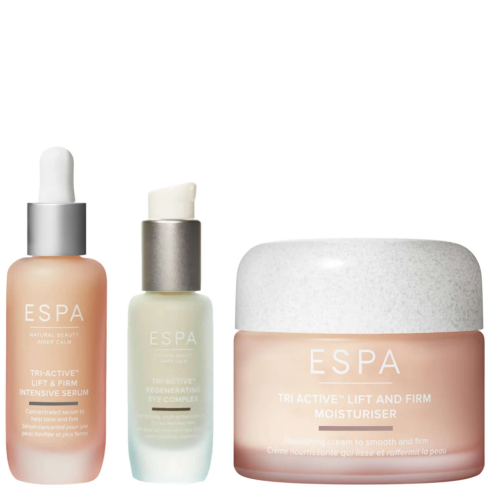 ESPA Trio: Tri-Active Regenerating Eye Complex 15ml, Lift & Firm Moisturiser 55ml & Intensive Serum 30ml Image 1