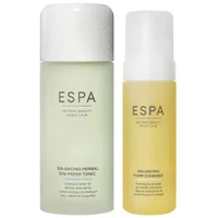 ESPA Duo: Balancing Herbal Spa-Fresh Tonic 200ml & Balancing Foam Cleanser 150ml