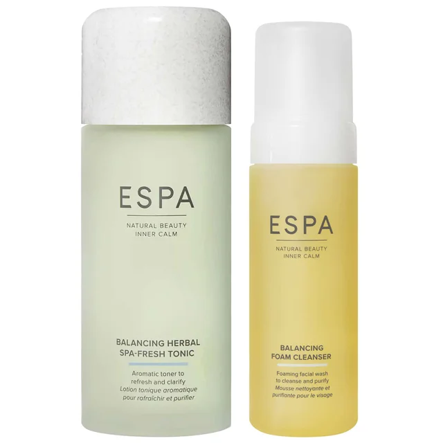 ESPA Duo: Balancing Herbal Spa-Fresh Tonic 200ml & Balancing Foam Cleanser 150ml