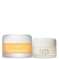 ESPA Duo: Tri-Active Resilience Rest & Recovery Overnight Balm 30ml & Depuff & Soothe Eye Gel 15ml