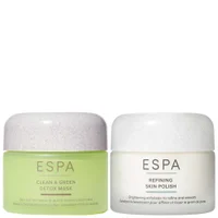 ESPA Duo: Active Nutrients Clean & Green Detox Mask 55ml & Refining Skin Polish 55ml - undefined undefined