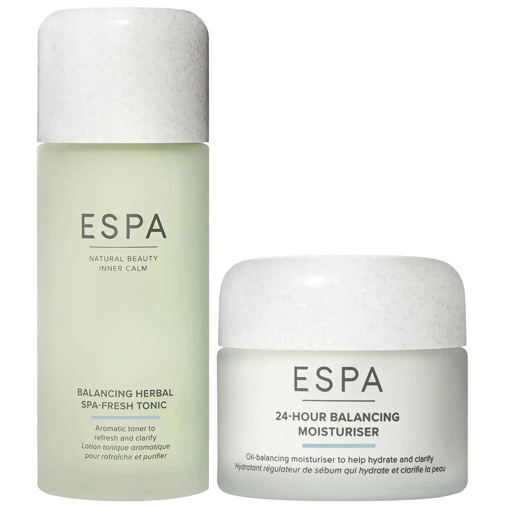 ESPA Duo: Balancing Herbal Spa-Fresh Tonic 200ml & 24 hr Balancing Moisturiser 55ml Image 1