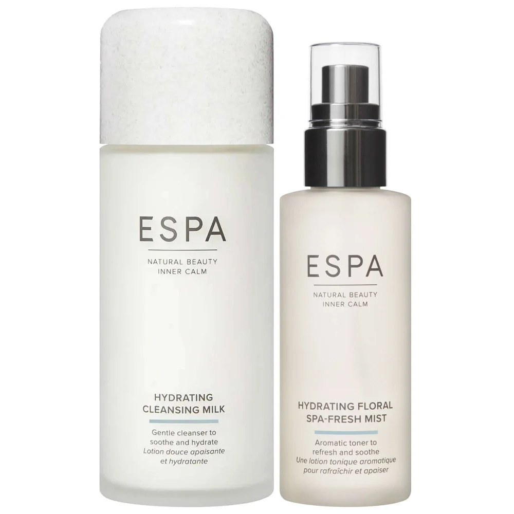 ESPA Duo: Hydrating Cleansing Milk 200ml & Hydrating Floral Spa Fresh Mist 100ml Image 1