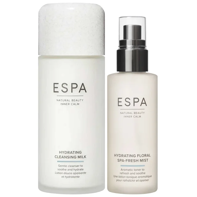 ESPA Duo: Hydrating Cleansing Milk 200ml & Hydrating Floral Spa Fresh Mist 100ml