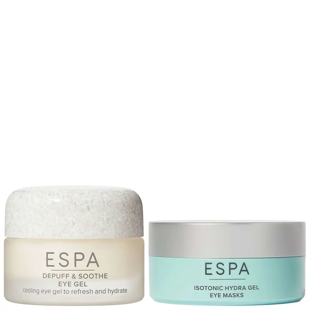 ESPA Duo: Depuff & Soothe Eye Gel 15ml & Isotonic Hydra Gel Eye Masks