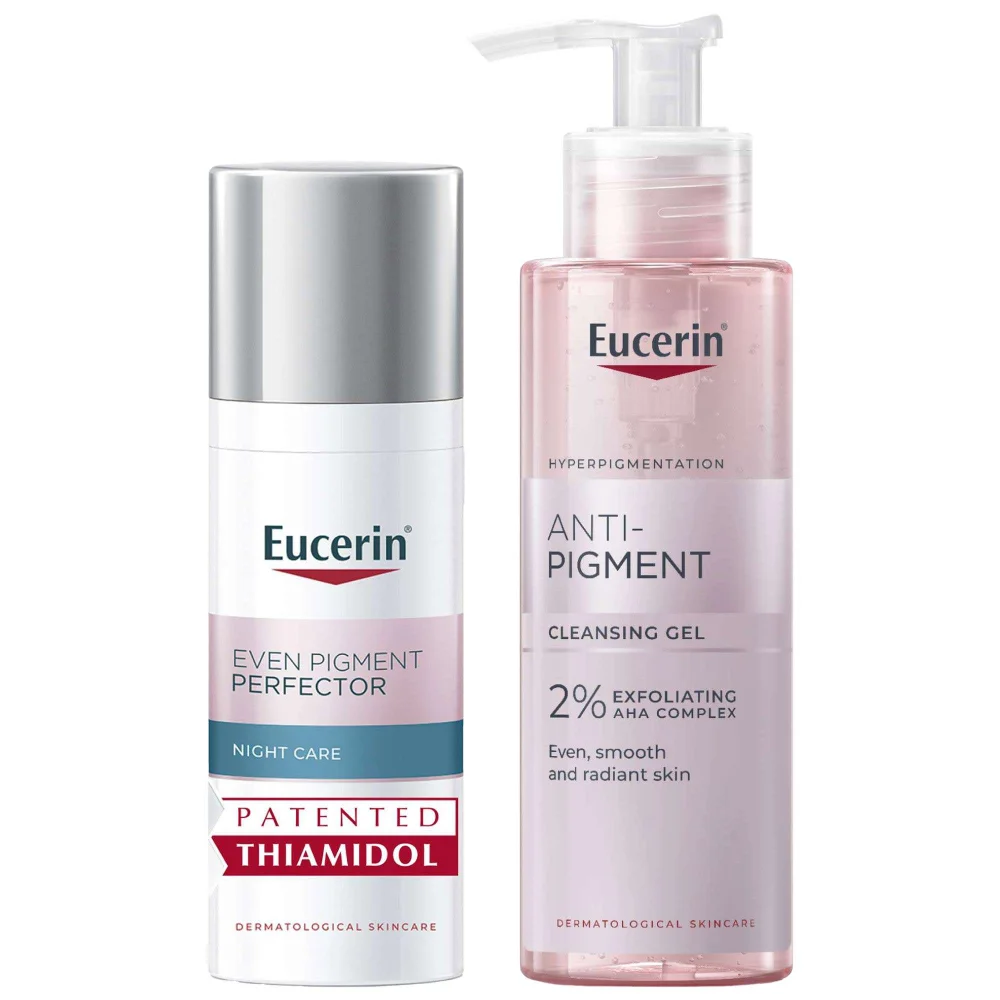 Eucerin Bundles Duo: Anti-Pigment Cleansing Gel 200ml & Night Cream 50ml Image 1