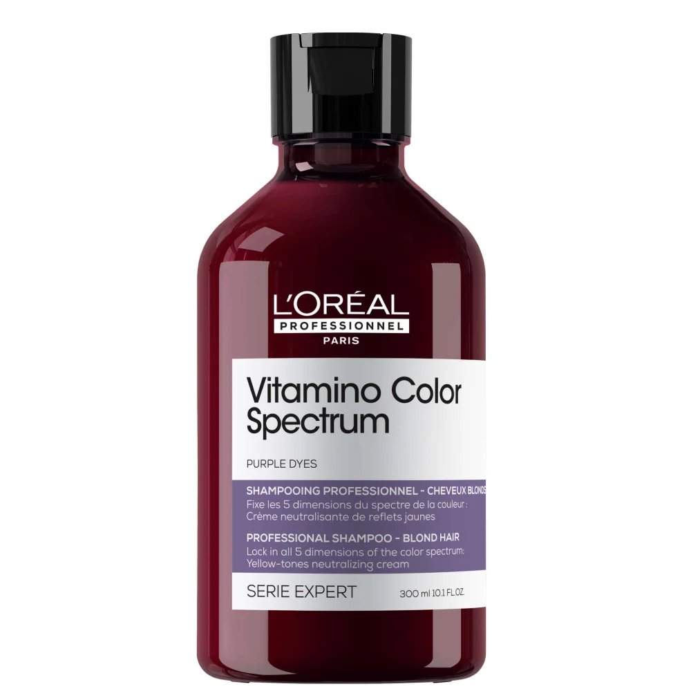 L'Oréal Professionnel Vitamino Color Spectrum Purple Tinted Shampoo for Blonde Coloured Hair 300ml Image 1