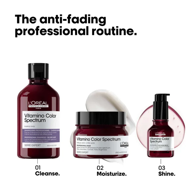 L'Oréal Professionnel Vitamino Color Spectrum Purple Tinted Shampoo for Blonde Coloured Hair 300ml