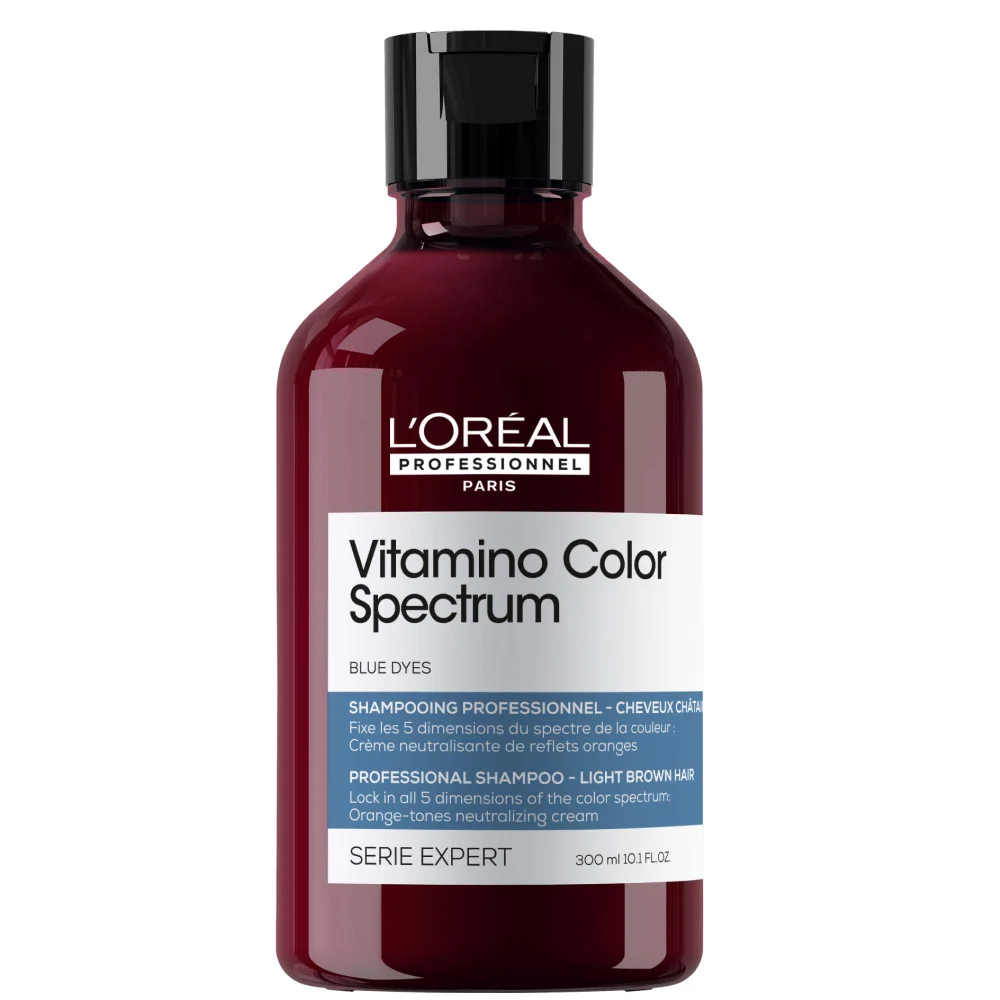 L'Oréal Professionnel Vitamino Color Spectrum Blue Tinted Shampoo for Light Brown Coloured Hair 300ml Image 1