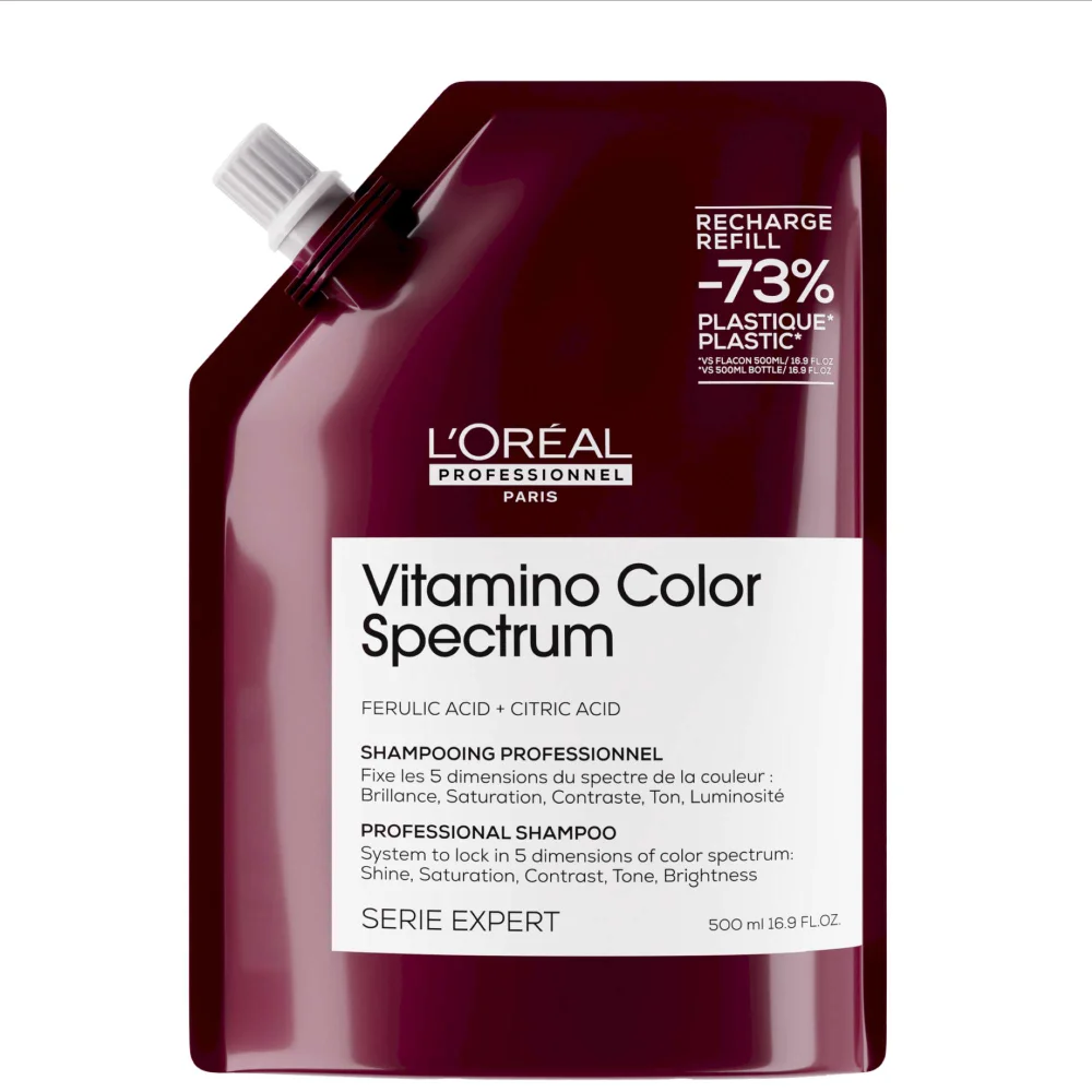 L'Oréal Professionnel Vitamino Color Spectrum Shampoo Refill Pack for Coloured Hair 500ml Image 1