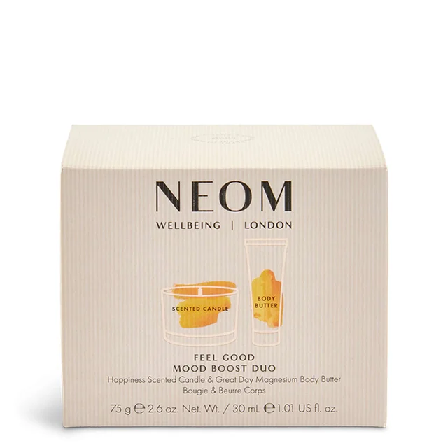 Neom Wellbeing London Scent To Make You Happy Feel Good Mood Boost Duo (Worth £31)