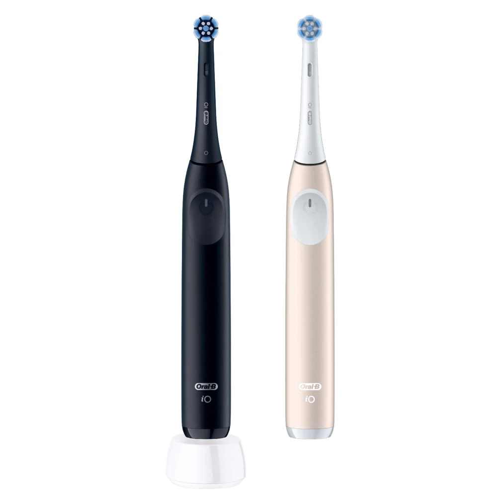 Oral-B iO 2 Night Black & Calm Pink Electric Toothbrushes Image 1