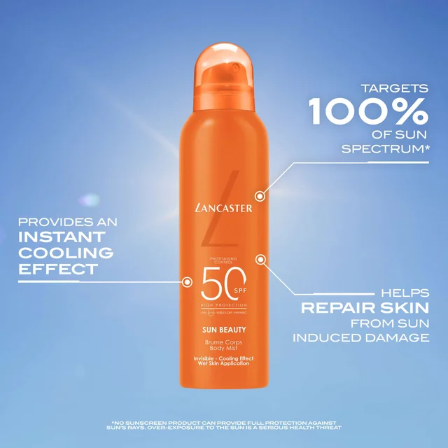 Lancaster Sun Sport Cooling Invisible Mist Wet Skin Application for Body SPF50 200ml