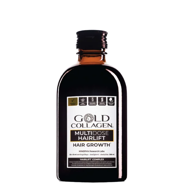 Gold Collagen Liquid Supplement Hair Growth Liquid Supplement 20 x 15ml